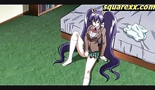 Teen caught masturbating is fucked